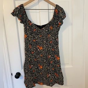 Forever 21 Black Floral Mini Dress